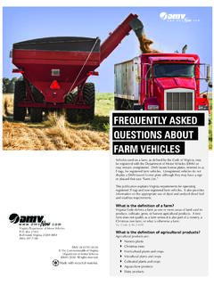 FREQUENTLY ASKED QUESTIONS ABOUT FARM VEHICLES