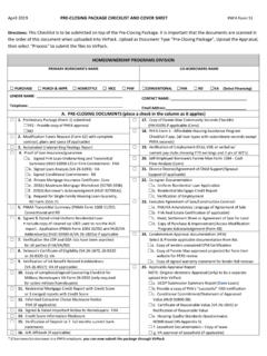 Form 51 - Pre-Closing Checklist - PHFA HOMEPAGE