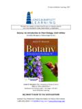Botany: An Introduction to Plant Biology, Sixth …