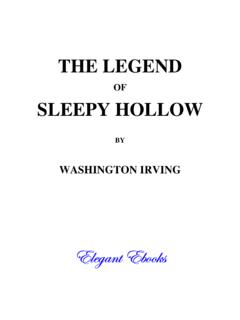 The Legend of Sleepy Hollow - ibiblio