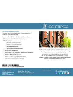 New York City Housing Authority Section 8 – HCV Program