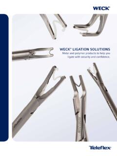 weck ligation solutions - Teleflex