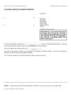 CF386 CalFresh Notice of Missed Interview