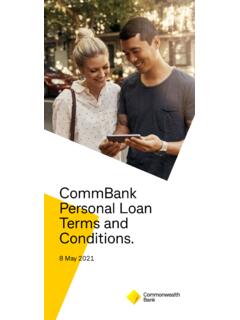 CommBank Personal Loan Terms and Conditions.