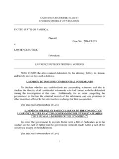 I. MOTION TO DISCLOSE CONFIDENTIAL …