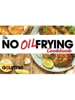 N The O AIR FRyeR o i l FRYING Cookbook - Gourmia