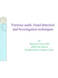 Forensic audit, fraud detection and Investigation techniques