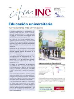 cifras ine 4-05 universidades - Instituto Nacional de ...