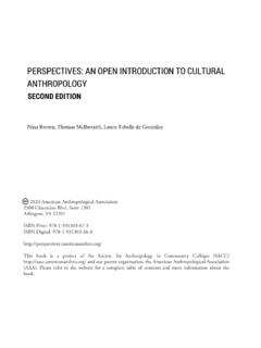 Perspectives: An Open Introduction to Cultural Anthropology