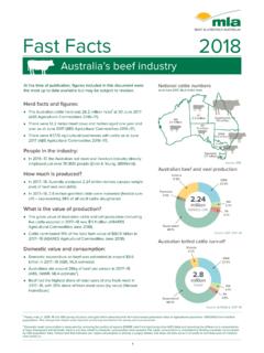 Fast Facts 2018 - mla.com.au