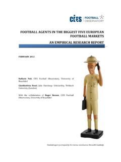 FOOTBALL AGENTS IN THE BIGGEST FIVE EUROPEAN …