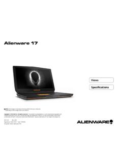 Alienware 17 R3 Specifications - Dell
