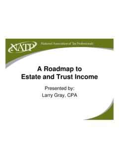 A Roadmap to Estate and Trust Income - IRS tax forms