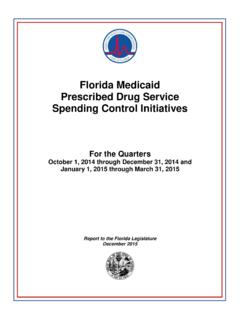 Florida Medicaid Prescribed Drug Service …