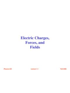 Electric Charges, Forces, and Fields - University of Tennessee