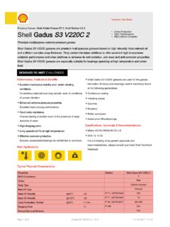 Shell Gadus S3 V220C 2 Technical Data Sheet