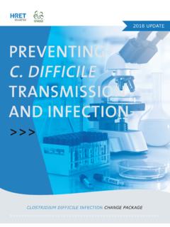 Preventing C. Difficile Transmission and Infection