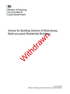 Advice for Building Owners of Multi-storey, Multi-occupied ...