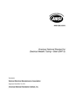 American National Standard for Electrical Metallic …