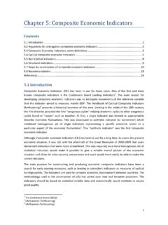 Chapter 5: Composite Economic Indicators - UNECE