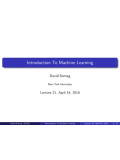 Introduction To Machine Learning - people.csail.mit.edu