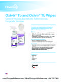 Oxivir&#174; Tb and Oxivir&#174; Tb Wipes - Detergent Solutions