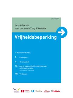 Kennisbundel voor docenten Zorg &amp; Welzijn