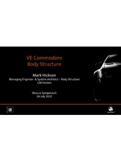 VE Commodore Body Structure - Australasian Road Rescue ...