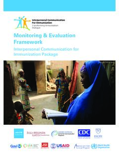Monitoring &amp; Evaluation Framework - UNICEF