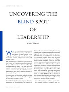 Uncovering the blind spot of leadership - start