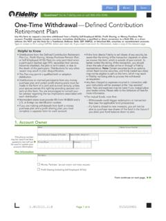 Retirement Plan Single Withdrawal Form Payment Form