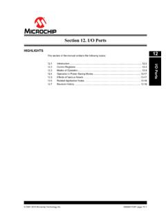 Section 12. I/O Ports - Microchip Technology