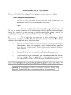 Instructions for Pro Se Expungement - SEOLS