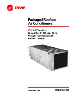 Packaged Rooftop Air Conditioners - Trane
