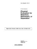Personnel Separations Physical Evaluation for …
