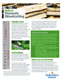 Guide to Domestic Woodcutting - Government of …