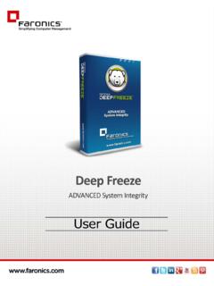 Deep Freeze Enterprise User Guide - Faronics