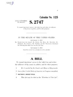 Calendar No. 125 TH ST CONGRESS SESSION S. 2747