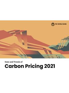 State and Trends of Carbon Pricing 2021