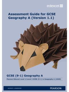 Assessment Guide for GCSE Geography A - Edexcel