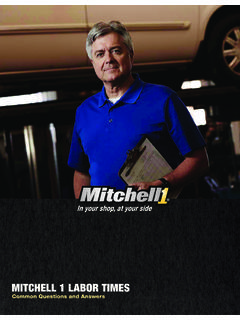 MITCHELL 1 LABOR TIMES - Automotive Repair Software ...