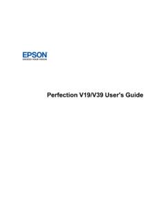 User's Guide - Perfection V19/V39