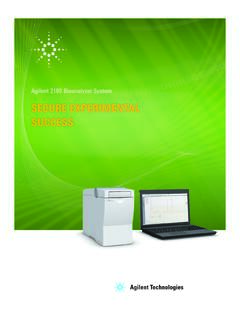 Agilent 2100 Bioanalyzer System