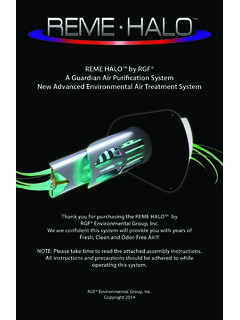 REME HALO™ by RGF&#174; A Guardian Air ... - HVAC Parts Online