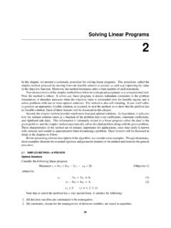 Solving Linear Programs 2 - Massachusetts Institute of ...