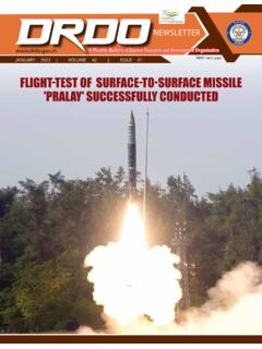 FLIGHT-TEST OF SURFACE-TO-SURFACE MISSILE 'PRALAY ...