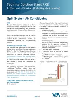 Split System Air Conditioning - Victorian Building Authority