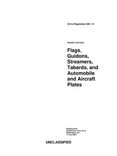 Heraldic Activities Flags, Guidons ... - United States Army