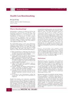 Health Care Benchmarking - fmshk.org