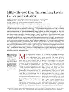 Mildly Elevated Liver Transaminase Levels: Causes and ...